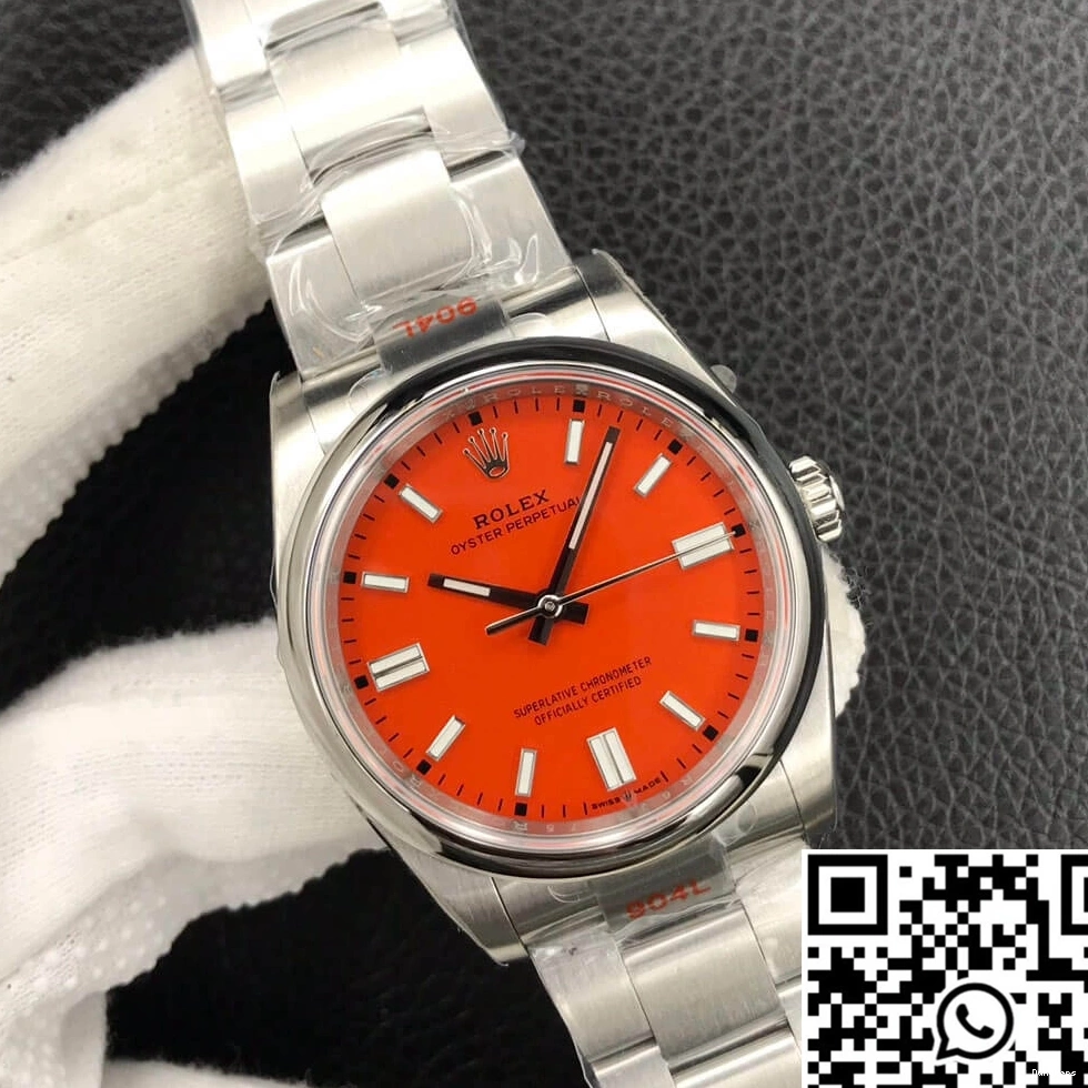Rolex Dial EW Oyster Red Perpetual Factory 36MM M126000-0007 Coral 1227